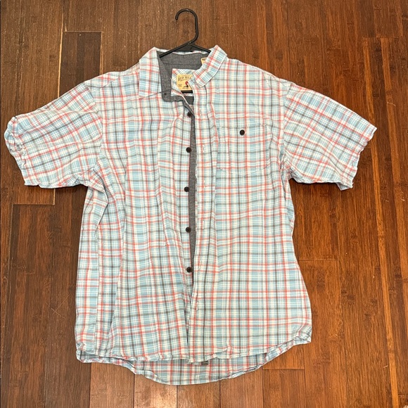 RedHead Blue and Red Plaid Button Down Shirt - Picture 1 of 3